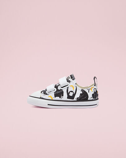 Animal Print Easy-On Chuck Taylor All Star Blanco/Amarillo/Negro, Inner Side View