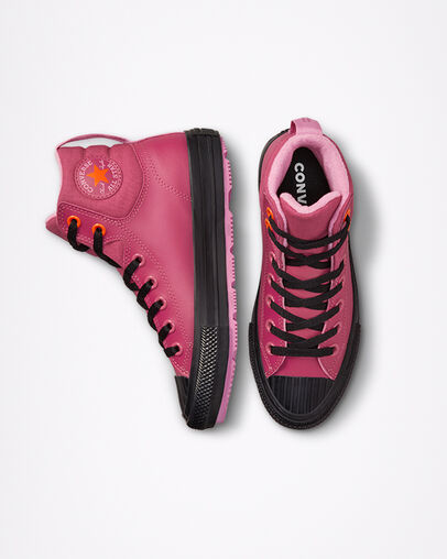 Chuck Taylor All Star Berkshire Boot Counter Climate Midnight Hibiscus/Black, Top and Side View