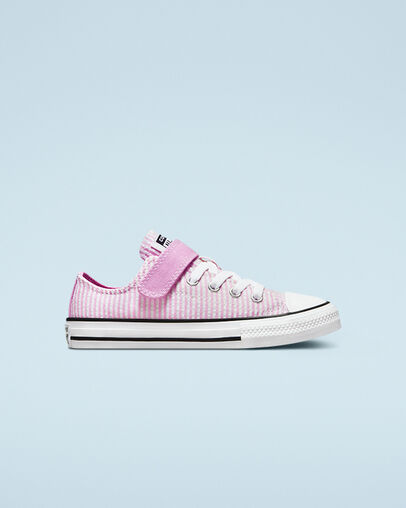 Chuck Taylor All Star Easy-On Seersucker Stripes Beyond Pink/White/Black, Outer Side View