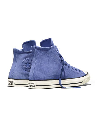 Chuck Taylor All Star Suede Indigo Storm/Egret/Black, Heel View