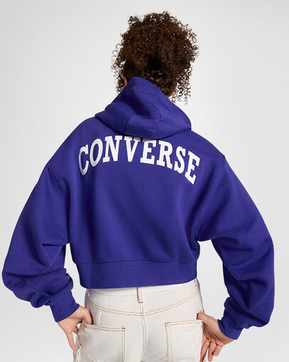 Retro Full-Zip Hoodie Night Indigo, Full Body View