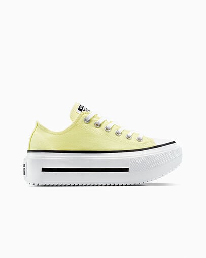 Chuck Taylor All Star Lift Double Stack Platform Canvas Lemon Slushy/Weiß/Schwarz, Outer Side View
