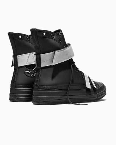 Converse x Anonymous Club Chuck 70 Black/Steel Gray/White, Heel View