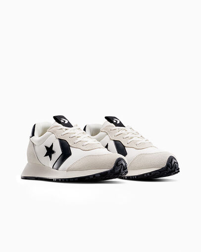 Converse Omega Trainer Vintage White/Black/Egret, Top and Side View