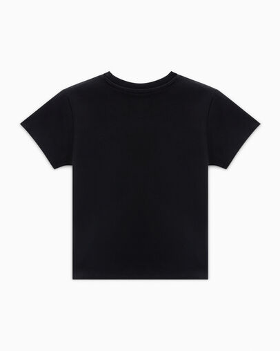 Cropped T-Shirt Converse Black, Back View