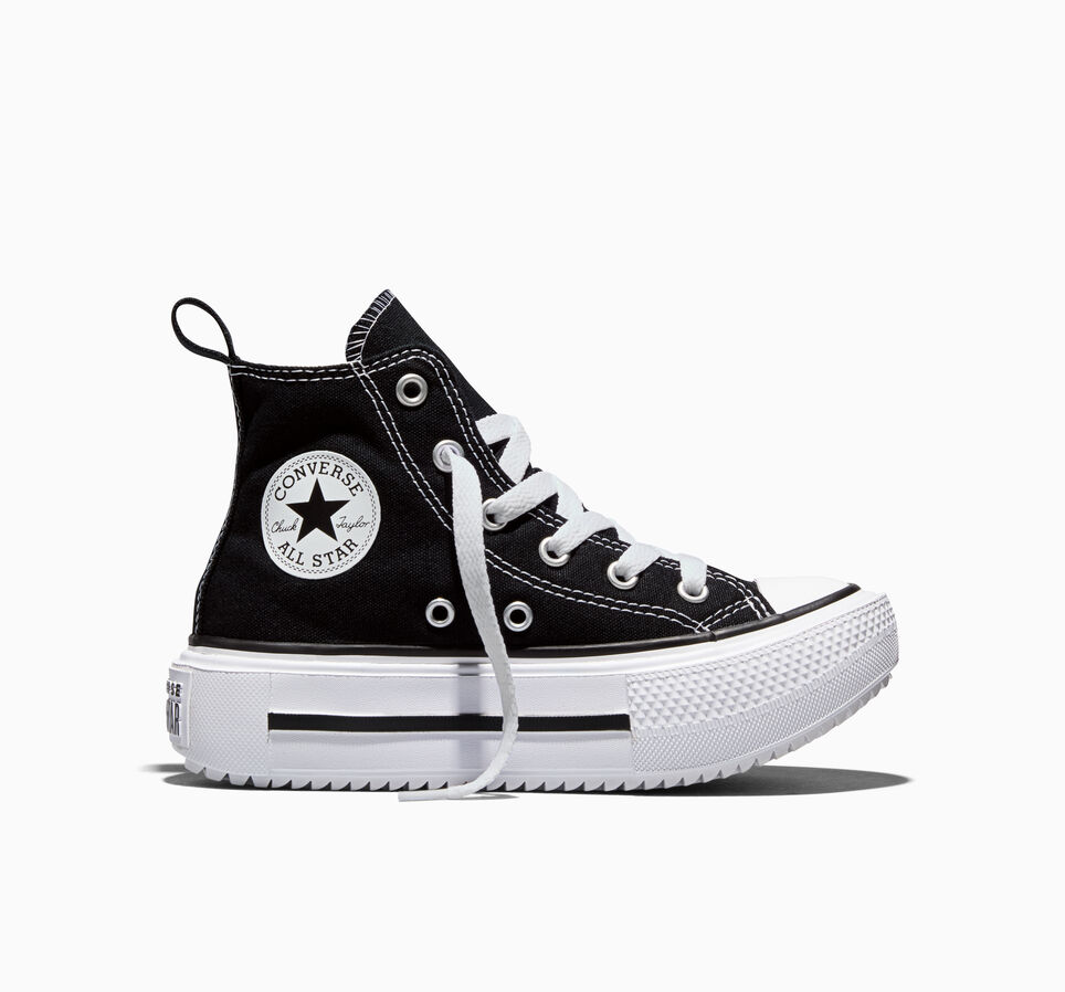 Chuck Taylor All Star Lift Double Stack Platform Shine Black, White - A15868C