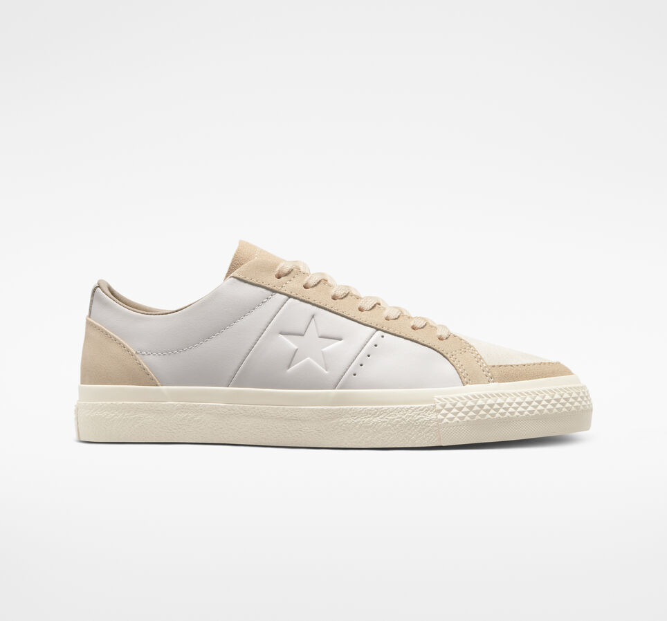 One Star Pro Craft Suede and Leather Sneakers Beige - A04242C