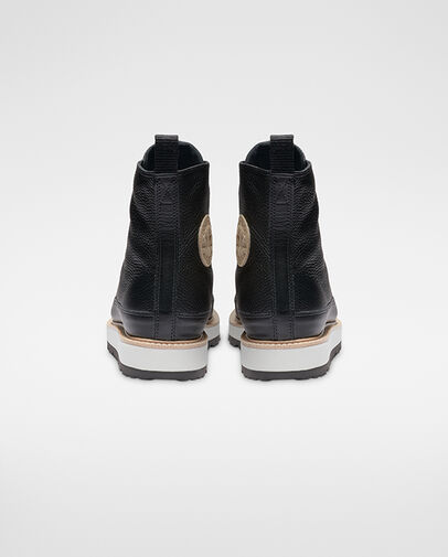 Crafted Boot Chuck Taylor Noir/Fauve clair/Noir, Heel View