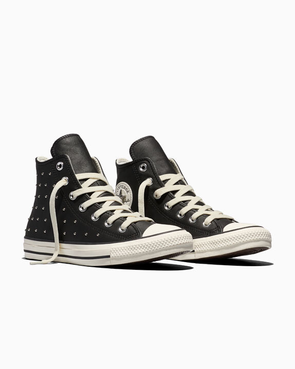 Chuck Taylor All Star Elevated Shine Studs Black/Egret/Silver