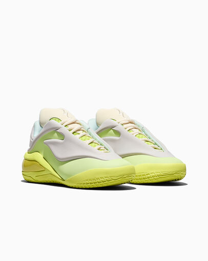 SHAI 001 Lace Up Lime, Top and Side View