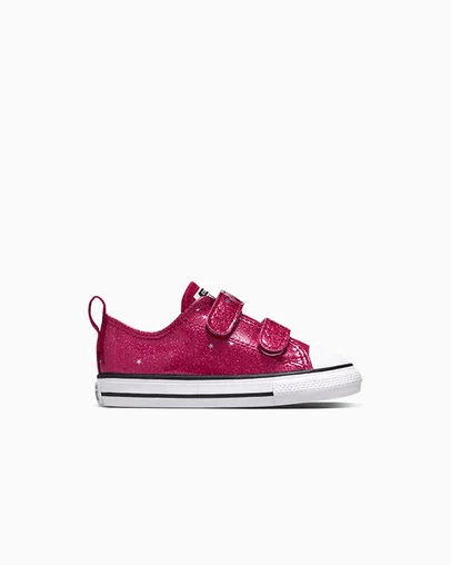 Chuck Taylor All Star Easy-On Glitter Sporty Berry/White/Egret, Outer Side View