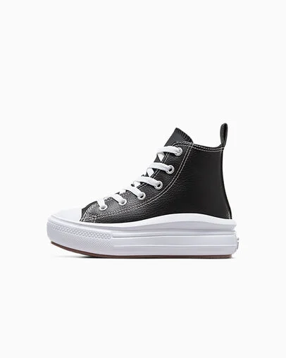 Chuck Taylor All Star Move Platform Leather Nero/Nero/Bianco, Inner Side View