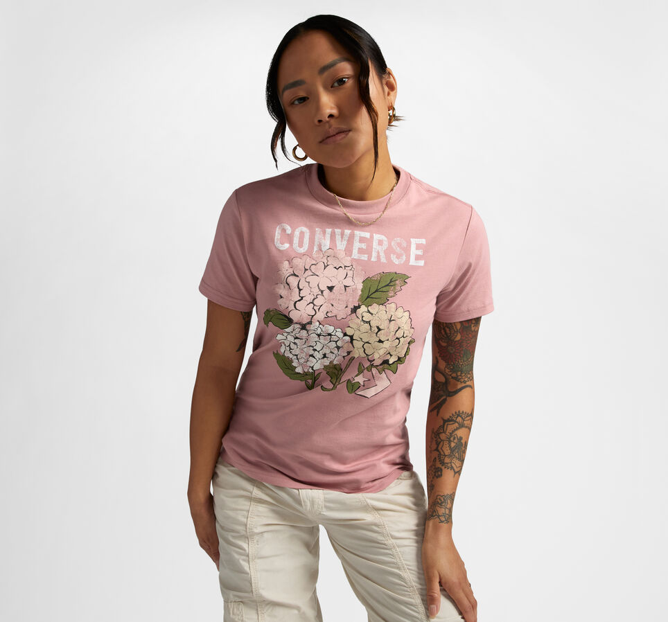 Outdoor Florals T-Shirt Night Flamingo