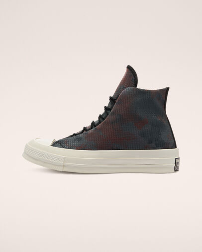 Chuck 70 Washed Florals Black/Terracotta Pink, Inner Side View