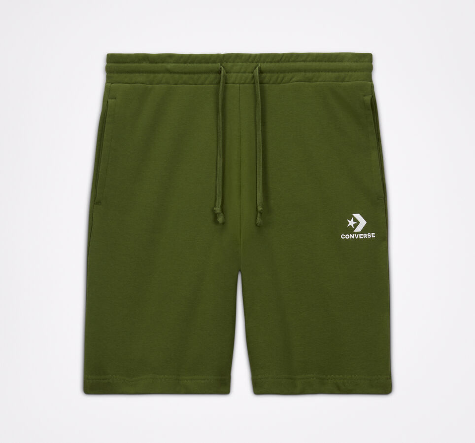 Men Star Chevron Embroidered Short Cypress Green