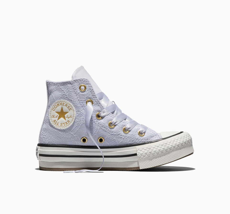 Converse Chuck Taylor All Star Lift Platform Lace Almost Lavender/Gold — foto 2