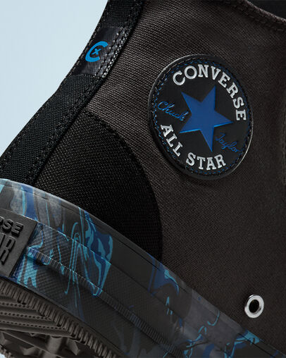 Chuck Taylor All Star CX Marbled Storm Wind/Black/Game Royal, Detail Angle View