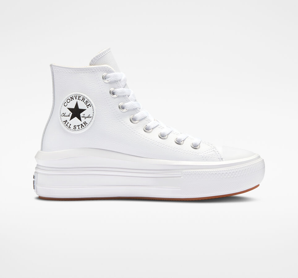 Chuck Taylor All Star Move Platform Foundational Leather Blanc/Noir/Blanc
