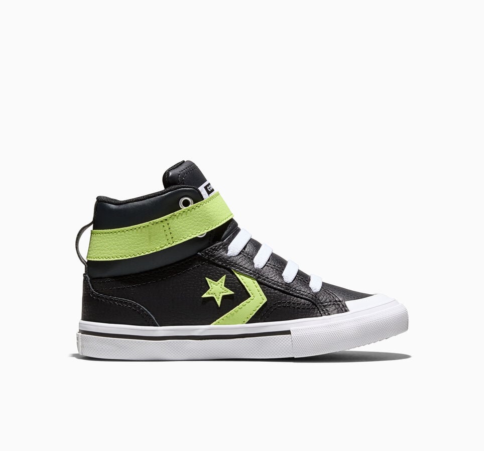 Pro Blaze Strap Leather Black/Neon Mantis Green/White