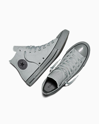 Chuck Taylor All Star Color Pop Grey Area/Darker Grey/Black, Angled View