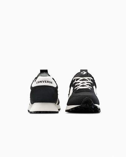 Converse Omega Trainer Black/Vintage White/Egret, Heel View
