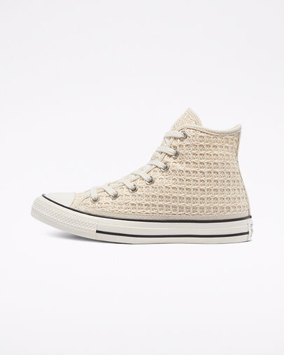 Raffia Chuck Taylor All Star Ivoire naturel/Aigrette/Noir, Inner Side View