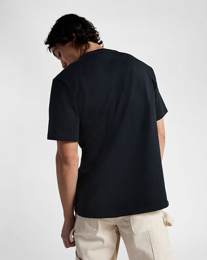 Star Chevron Landscape T-Shirt Converse Black, Full Body View