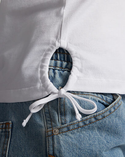 Camiseta Wordmark Fashion White, Detail View