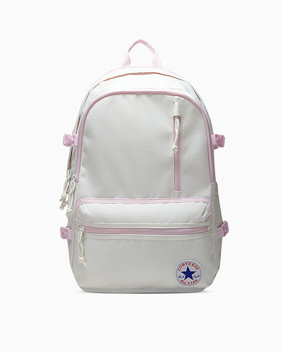 Straight Edge Backpack Egret, Front View