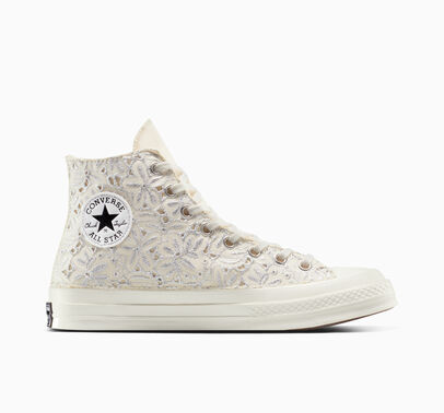Converse Chuck 70 Romantic Lace Flor de plata