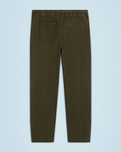 Pantal&oacute;n Recycled Canvas Cloud Washed Trail Caqui cargo, Back View