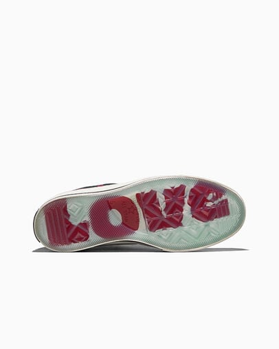 Chuck 70 Valentine's Day Black/Egret/Days Ahead Red, Outsole View