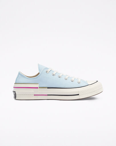 Chuck 70 Colorblock Chambray Blue, Outer Side View