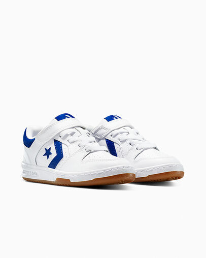 CL98 Easy-On White/Blue/White, Top and Side View