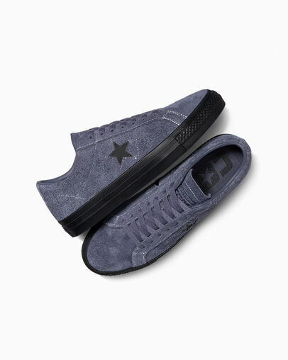 CONS One Star Pro Shaggy Suede Dark Moth/Dark Moth/Black, Angled View