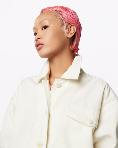 Pocket Utility Jacket Egret, Detail View