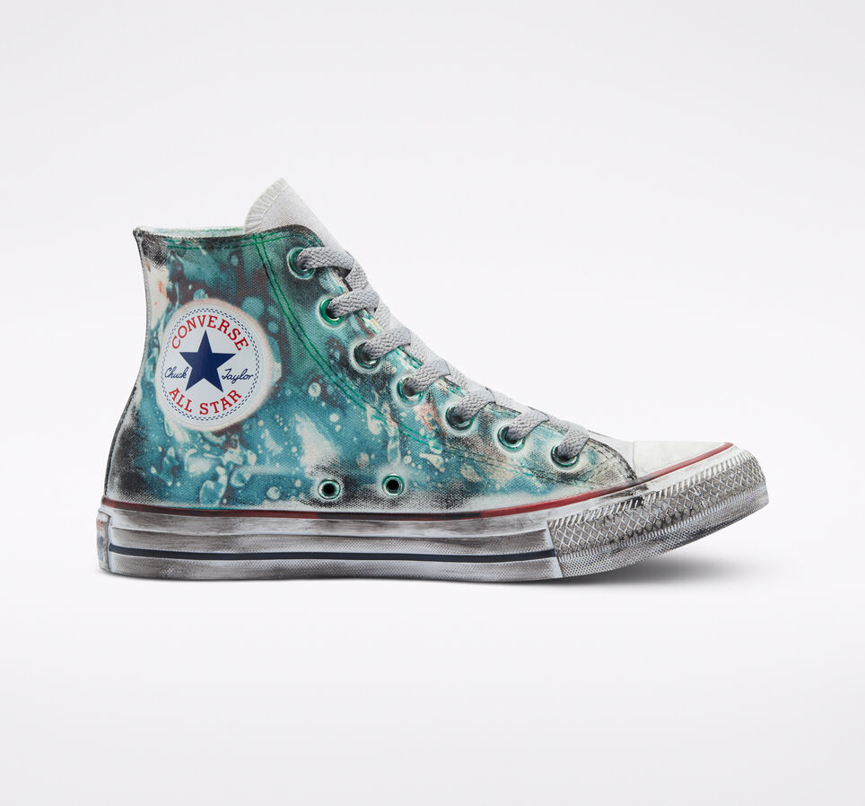 Chuck Taylor All Star Tie-Dye Burnished Midsole Dirty Green Smoke In