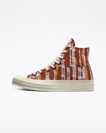 Chuck 70 Crafted Jacquard Dark Terracotta/Soft Red, Inner Side View