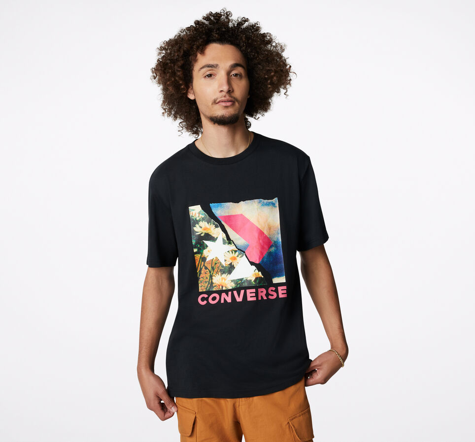 Camiseta Star Chevron Logo Negro Converse