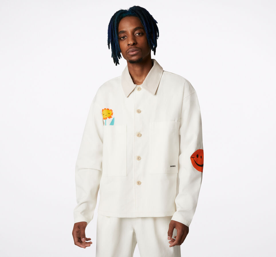 Veste l&eacute;g&egrave;re Much Love &Eacute;cru