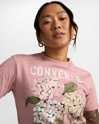 Outdoor Florals T-Shirt Night Flamingo, Detail View