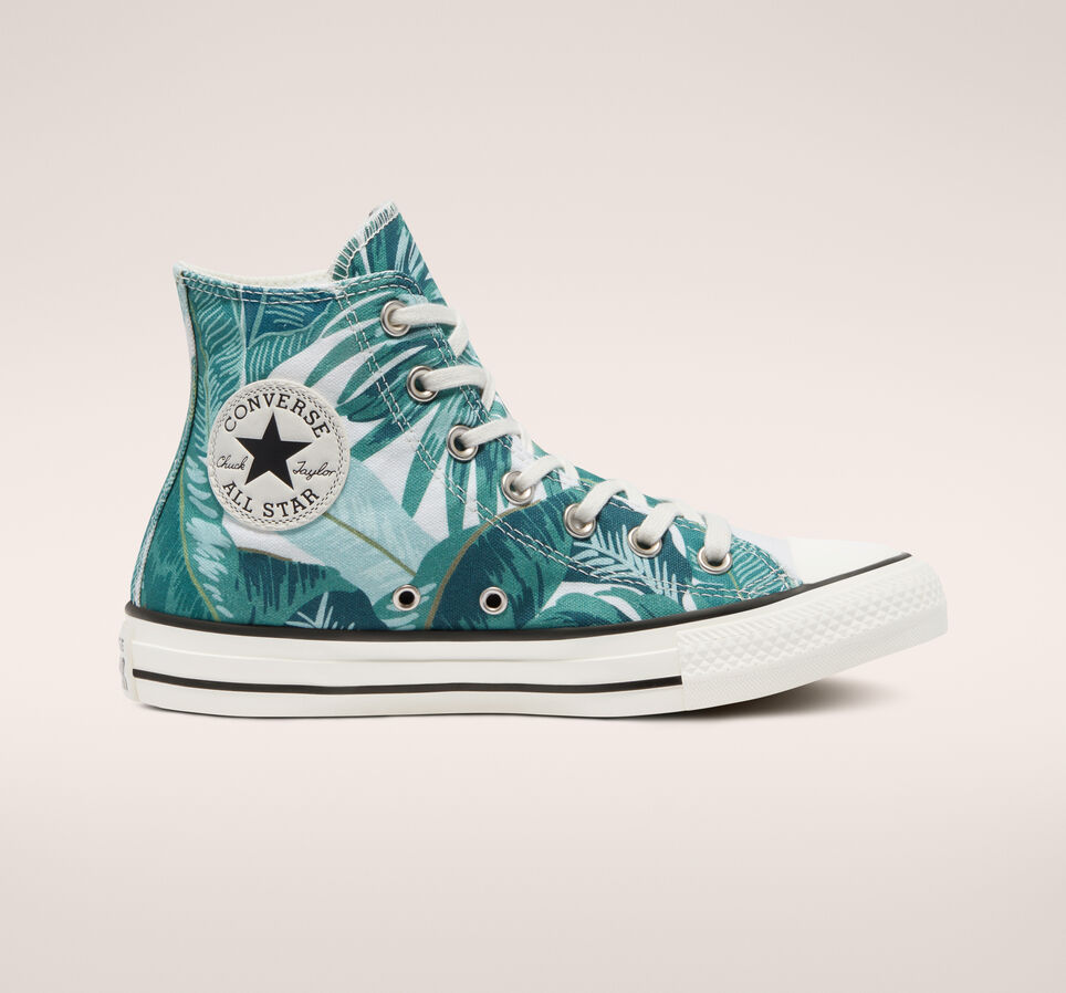 Chuck Taylor All Star Wild Florals Egret/Green/Black