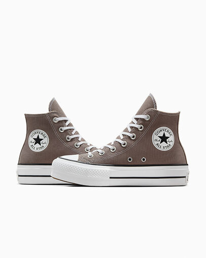 Chuck Taylor All Star Lift Platform Piedra pómez/Blanco/Negro, Detail Angle View