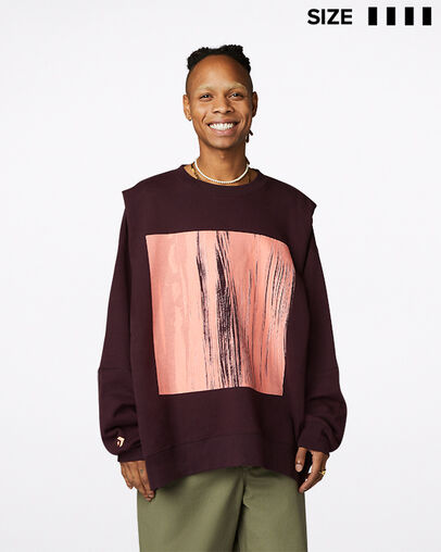 Gender Neutral Converse Shapes Bubble Crew Black Currant