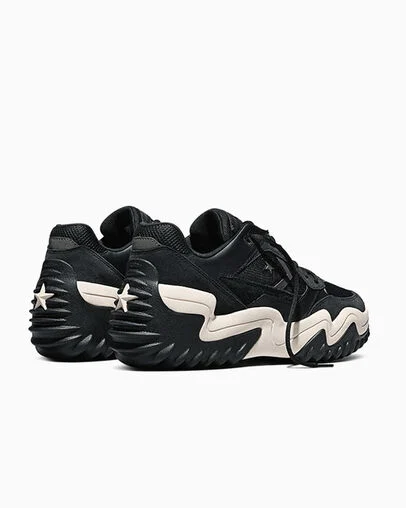 Converse Wave Motion Trainer Black/Natural Ivory/Black, Heel View