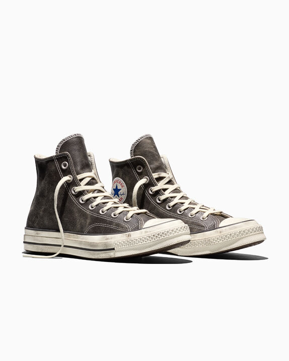 Chuck 70 Burnished Leather Black/Egret/Blue