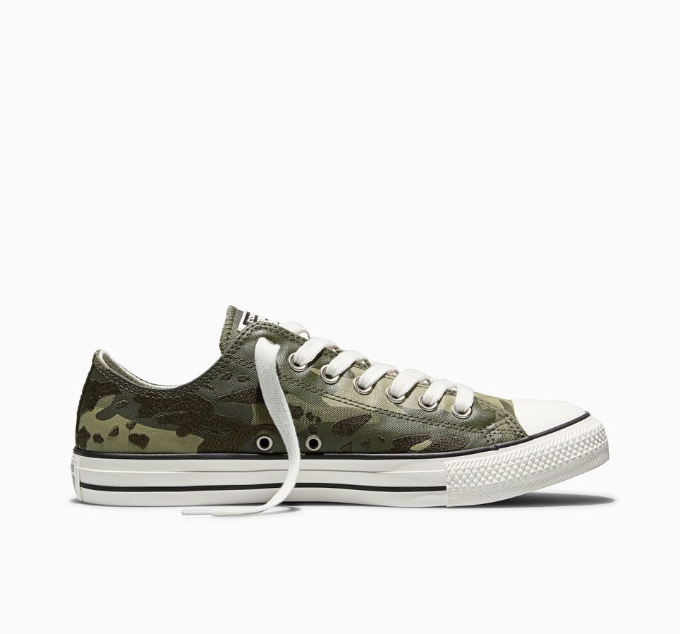 Chuck Taylor All Star Wide Camo Utility Green/Vintage White/Black