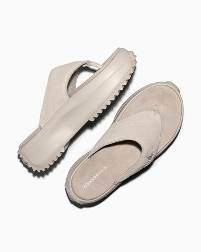 Converse Run Star Sandal Platform Suede Papyrus/Papyrus/Papyrus — foto 7