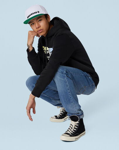 Logo Snapback Hat White (10A), Back View