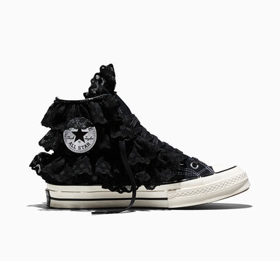 Converse Chuck 70 3-D Flourish High Top Black Crochet